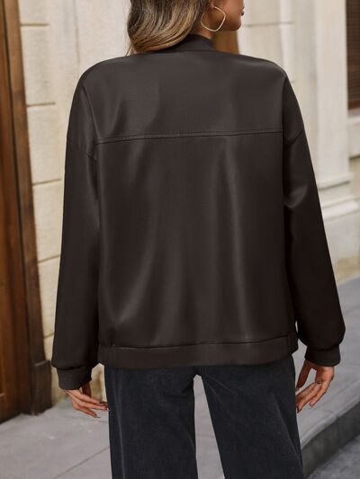 Baseball Dropped Shoulder Jacket