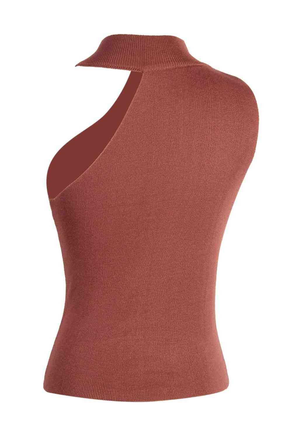 Asymmetrical Knit Top | Asymmetrical Rib-Knit Top | The Puchii Shop