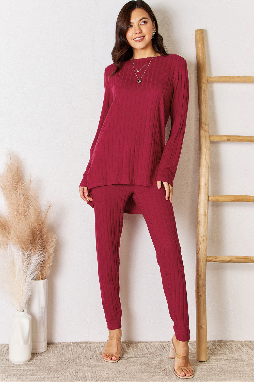Ribbed Top and Pants Set | Ribbed Top and Pants | The Puchii Shop