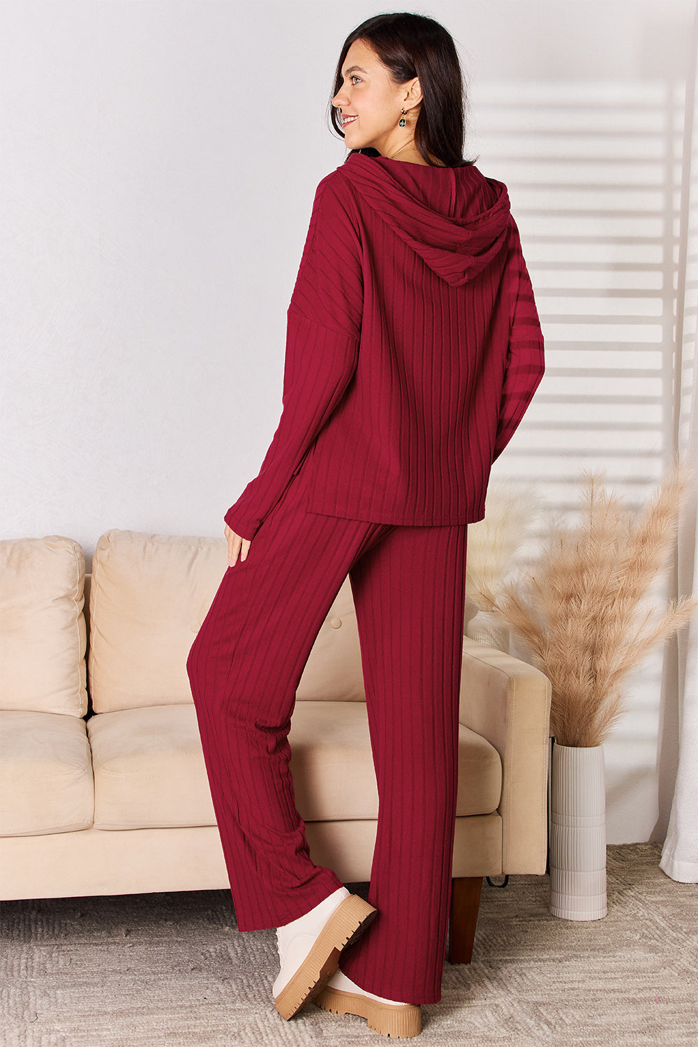 Basic Bae Ribbed Set | Ribbed Top and Pants | The Puchii Shop