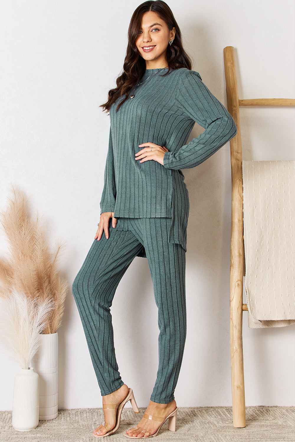 Ribbed Top and Pants Set | Ribbed Top and Pants | The Puchii Shop